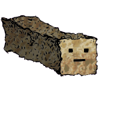 a long rectangular crouton with a blocky face