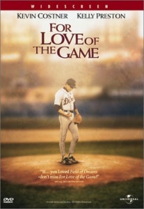 For Love Of The Game movie still, 1999. Kevin Costner as Billy Chapel.  Chapel is a washed up pitcher who examines …